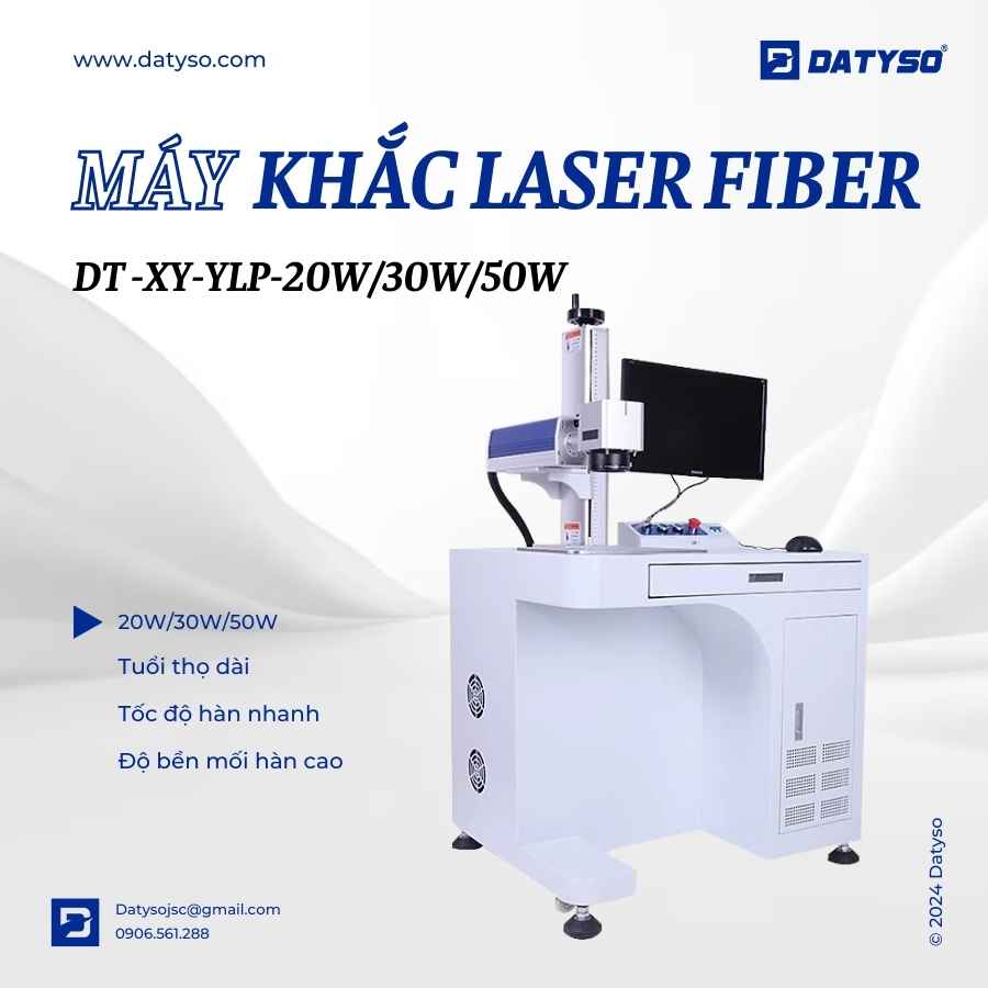 Máy khắc laser fiber dạng tủ